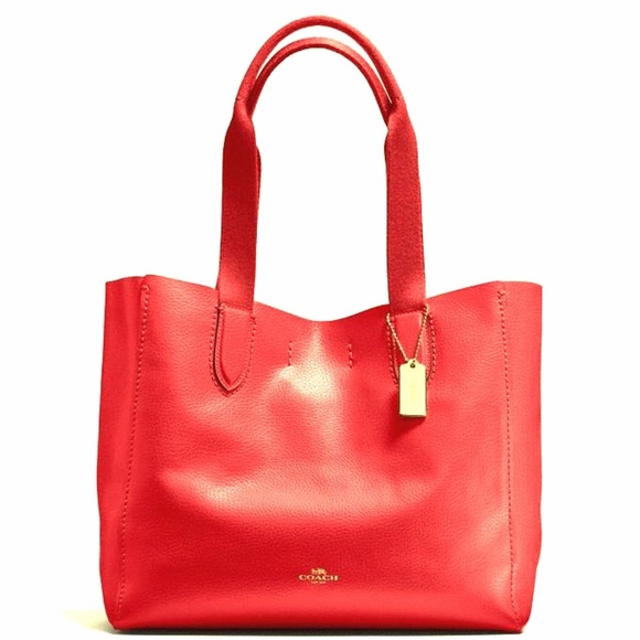 ***SOLD OUT***Brand New Red Coach Derby Tote! - Picture 1 of 1